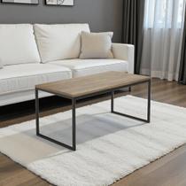 Mesa de Centro Industrial Elegance Amadeirada 80cm Design Moderno