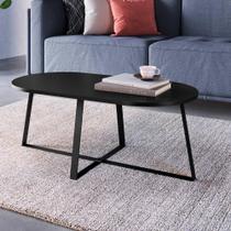 Mesa de Centro Industrial Para Sala Com Pés em Aço 90 cm Mesa de Centro Industrial Para Sala Com Pés em Aço 90 cm