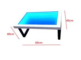 Mesa De Centro Infinyt Espelhada C60 X A 30 X L 40