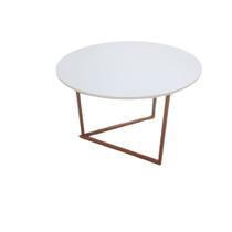 Mesa de Centro Jade Para Sala de Estar Pés de Aço Moderna