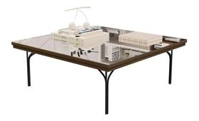 Mesa de centro jb 8011 - caramelo - jb bechara - village móveis