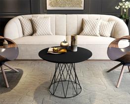 Mesa de centro jb 8040 - preto - jb bechara - village móveis