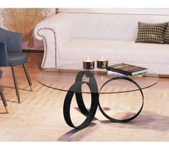 Mesa de centro jb 8060 - preto - jb bechara - village móveis