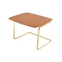 Mesa de Centro Kairos Base Ouro 54x43cm LarFlex