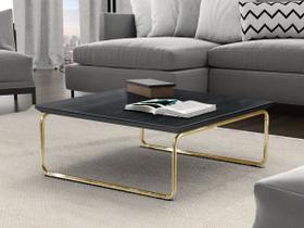 Mesa de Centro Kairos Pé Ouro Bisart Decor