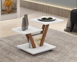 Mesa De Centro Laguna Quadrada Tampo Duplo Decorativa Retro Mesa De Centro Laguna Quadrada Tampo Duplo Decorativa Retro