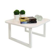 Mesa De Centro Lateral De Apoio Para Sala Estar Square Branco Laca Mesa De Centro Lateral De Apoio Para Sala Estar Square Branco Laca