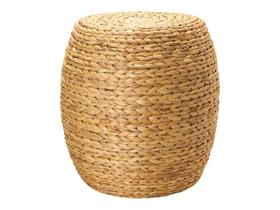 Mesa De Centro Lateral Em Fibra Natural Decorativa Resistente Apoio Objetos Sala Quarto Escritório