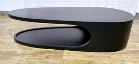 Mesa de Centro Lua Carvalho Ébano Preto Mesa de Centro Lua Carvalho Ébano Preto