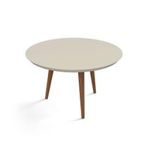 mesa de centro luna 67cm redonda patrimar moveis