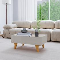 Mesa de Centro Lusiada Off-White - CASA H Mesa de Centro Lusiada Off-White - CASA H
