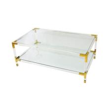Mesa de Centro Metal Acrilico e Vidro Alto Padrão Luxo Mesa de Centro Metal Acrilico e Vidro Alto Padrão Luxo