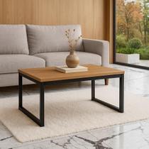 Mesa de Centro Moderna com Pés Metálicos Compacta e Elegante Mesa de Centro Moderna com Pés Metálicos Compacta e Elegante