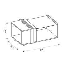 Mesa De Centro Núbia Off-white / Havana - Caemmun