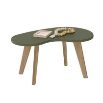 Mesa de Centro Ôganica Lina Menta e Marrom Mesa de Centro Ôganica Lina Menta e Marrom