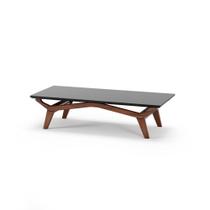 Mesa de Centro Olegário Cor Castanho C/ Preto 140cm - 76722