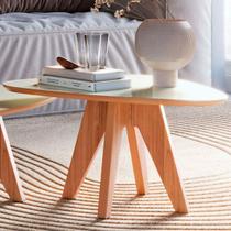 Mesa de Centro Orgânica 100% Mdf Off White/Freijo Tb613 - Dalla Costa Mesa de Centro Orgânica 100% Mdf Off White/Freijo Tb613 - Dalla Costa