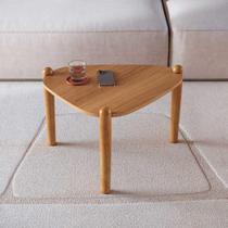 Mesa de Centro Orgânica 55,4cm com Pés em Madeira Maciça