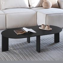 Mesa de Centro Orgânica Chanfrada Pé Madeira Complementos Mesa de Centro Orgânica Chanfrada Pé Madeira Complementos