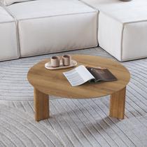 Mesa de Centro Orgânica Chanfrado Pé Madeira Complementos Mesa de Centro Orgânica Chanfrado Pé Madeira Complementos