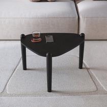 Mesa de Centro Orgânica Pé Madeira Complementos Preto