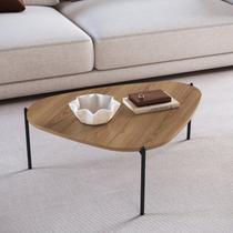 Mesa de Centro Orgânica Pé Metal Complementos