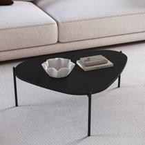Mesa de Centro Orgânica Pé Metal Complementos