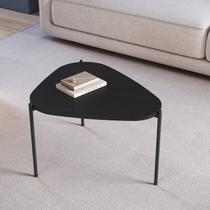 Mesa de Centro Orgânica Pé Metal Complementos Nero/Preto