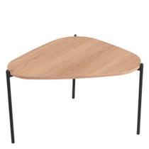 Mesa De Centro Organica Pe Metal Preto Hanover 28015 Artesano Hanover Preto