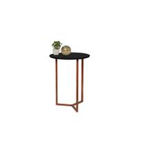 Mesa de Centro ou Canto redonda Alice Bronze alt 55cm