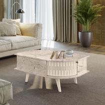 Mesa de Centro Oval 2 Portas de Correr Indianapolis