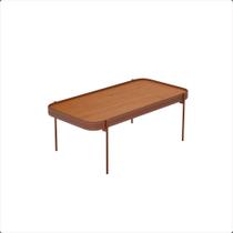 Mesa de Centro P Melin 87x44 Nature Com Pes Metal Cobre Ofertamo