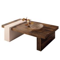 Mesa de Centro para Sala de Estar Mary Deck/Off White - Montanaris Decor