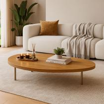 Mesa de Centro para Sala de Estar Moderna Organico Tampo MDF Mesa de Centro para Sala de Estar Moderna Organico Tampo MDF