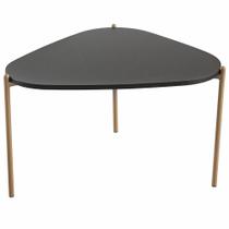 Mesa de Centro Para Sala de Estar Pés Metálicos Alta Adek A03 Nero Dourado - Lyam Decor Mesa de Centro Para Sala de Estar Pés Metálicos Alta Adek A03 Nero Dourado - Lyam Decor