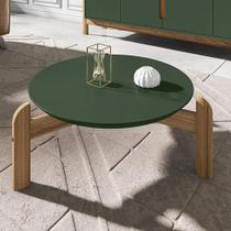 Mesa de centro para sala lizz casa d verde oliva/cedro