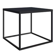 Mesa de Centro Quadrada Cube Preta 43 cm