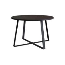Mesa de Centro Redonda Complementos Preta 60 cm Mesa de Centro Redonda Complementos Preta 60 cm