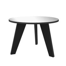 Mesa de Centro Redonda Espanha Preta Mesa de Centro Redonda Espanha Preta