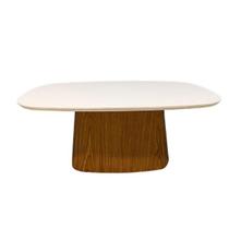 Mesa de Centro Retangular 100x60cm Madeira e Laca Branca Mesa de Centro Retangular 100x60cm Madeira e Laca Branca
