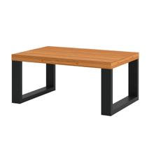 Mesa de Centro Retangular 67 X 44cm Industrial Freijó/Preto - Dalla Costa