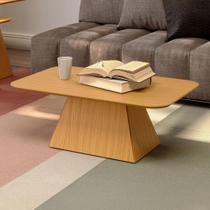 Mesa de Centro Retangular 90 cm x 60 cm Base Pirâmide 100% MDF Dalla Costa Mesa de Centro Retangular 90 cm x 60 cm Base Pirâmide 100% MDF Dalla Costa