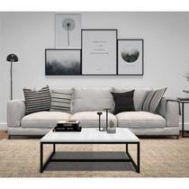 Mesa de Centro Retangular Industrial Line Devan Móveis