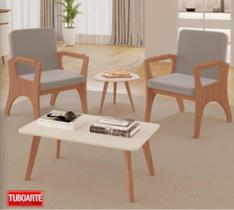 Mesa de Centro Retangular Sibele - Tuboarte