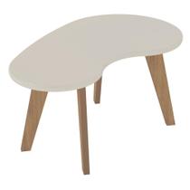 Mesa de Centro Retrô Ibaiti Off White Carvalho Mesa de Centro Retrô Ibaiti Off White Carvalho