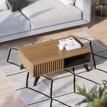 Mesa De Centro Ripado 90x35cm Jeri Colibri