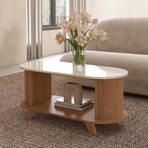 Mesa de Centro Ripado para Sala de Estar Vivaldi Mesa de Centro Ripado para Sala de Estar Vivaldi