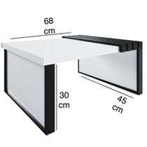 Mesa De Centro Safira - Sala De Estar - Preto/Branco Mesa De Centro Safira - Sala De Estar - Preto/Branco