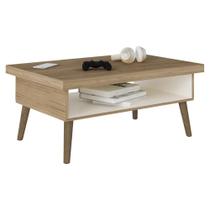 Mesa De Centro Sala 91 Cm Lucca 4150 Arly Carvalho Off White