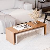 Mesa De Centro Sala Estilo Moderna Apoio Decorativa Baixa